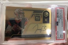 Joe Burrow 2020 Panini Elements Gold Metal RC Auto /79 PSA 9 POP 1!