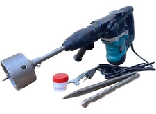 1600W SDS Max Rotary Hammer Drill Chipping Hammers Chisels & Concrete Hole Saw