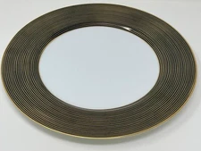 Fitz and Floyd Black Rondelle Charger(s) / Plates 12" Diameter