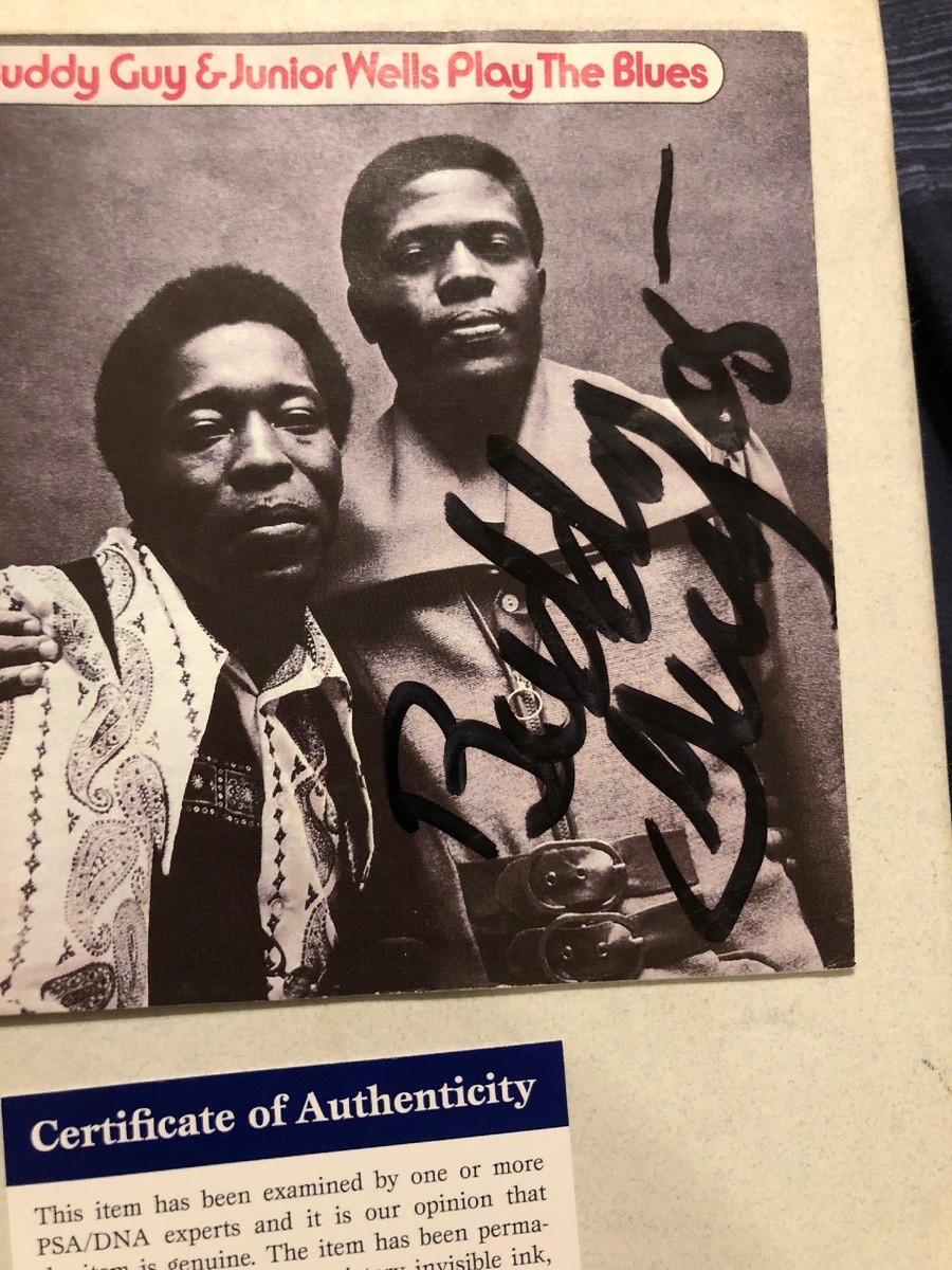 Signed Buddy Guy & Junior Wells Play the Blues CD Jacket