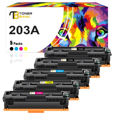 TONER BANK Toner XXL CF540A per HP 203A Color LaserJet Pro MFP M281 M281fdw M254dw M254nw