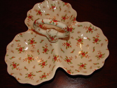 珍味～CHINMI Vintage Chintz Moriyama Morimachi MM Stamped Divided Nut