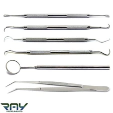 Dental Tooth Cleaning Whitening Instruments Dentist Scalers Hand Pick Tools Kit