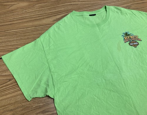 Harley Davidson Herren Hemd 2XL Grün Petersons Key West Conch Republic Florida - Bild 11 von 11