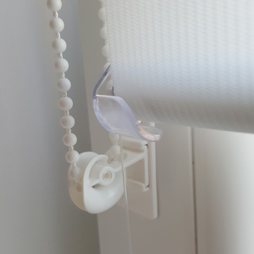 Premium Klemmrollo Duo Rollo Doppel-Rollo ohne Bohren Kettenzugrollo schwarz - Bild 4 von 6