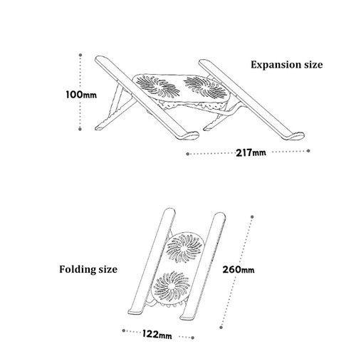 Aluminium Alloy Laptop Stand Adjustable Laptop Riser Tablet Holder - Afbeelding 5 van 18