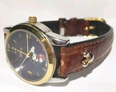 Women Disney Mickey Watch by Seiko Mu0937 Brown Band Gold  display picture 2