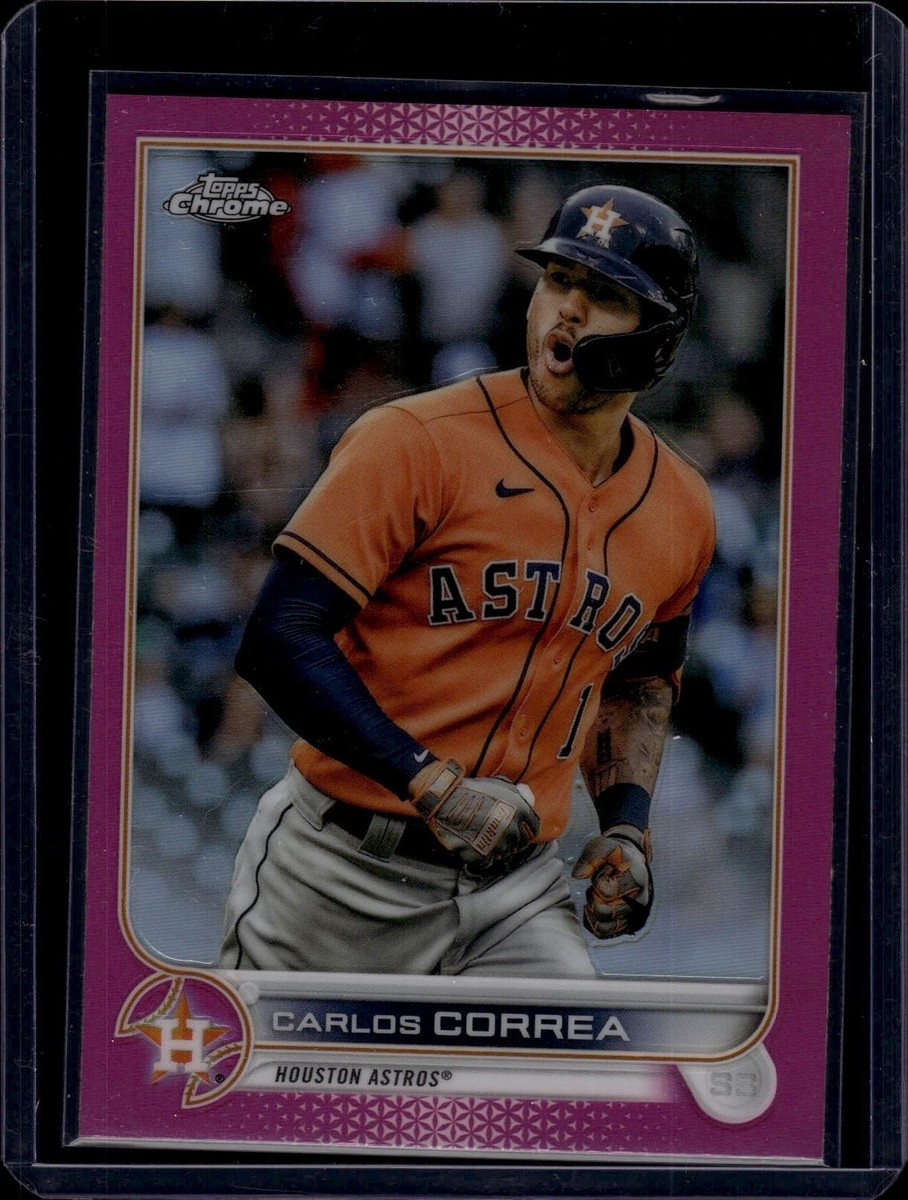 2022 Topps Chrome #213 Carlos Correa Pink Refractor | eBay