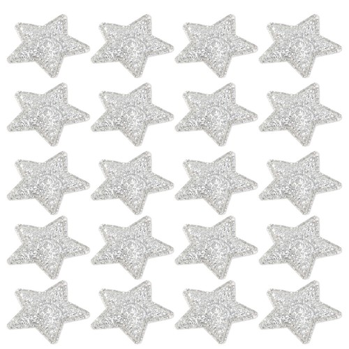 100 PCS Patch De Décoration Noël vente Patchs Vêtements Repasser Sur Les Étoiles