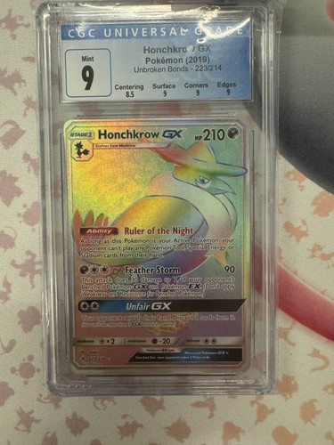 Honchkrow-GX graded CGC 9 for sale on eBay
