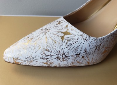 Michael KORS FLEX DOROTHY CLASSIC WHITE GOLD PUMPS