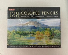 BRAND NEW Shuttle Art 138 Colors Professional Soft Core Coloring Pencils