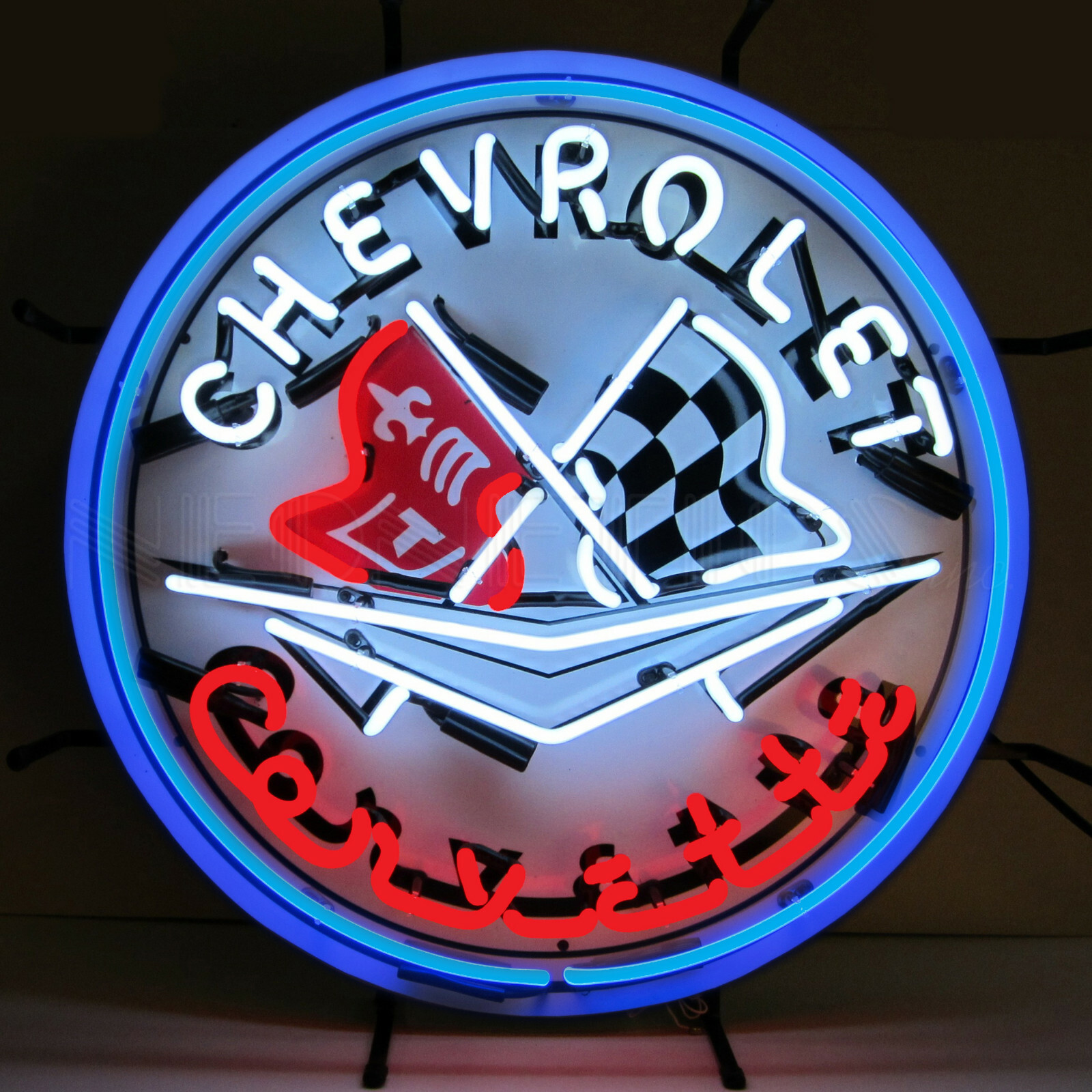 Lot of 5 NEONETICS Chevy Neon signs Chevrolet Corvette Sting Ray C1 C2 ...