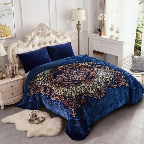 Coperta letto pesante spessa ultra calda morbida peluche visone coreano coperte king size 9 libbre - Foto 14 di 53