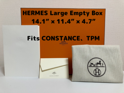 Authentic Hermes Large Empty Box 14” X 11.4” X 4.7” Fits Constance
