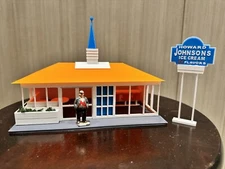 O Scale “Howard Johnson’s” Restaurant Kit W/Interior