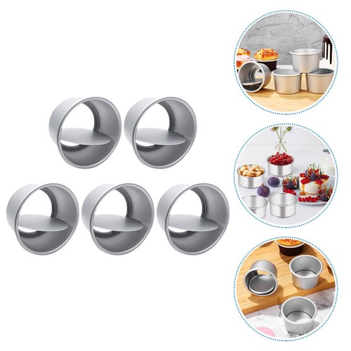 5 Pcs muffin pan oven pan round baking pans oven pan Bread Pan Live - 第 1/12 張圖片