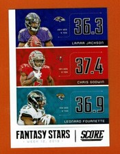 2019-20 Score Fantasy Stars FS-LCL Jackson,Goodwin,Fournette