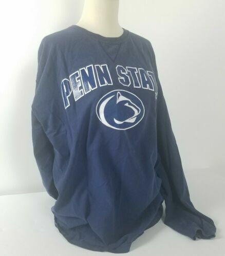 Vintage Jerzees Penn State Nittany Lions Crop Sweatshirt XL Navy 