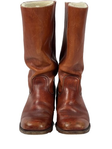 Vintage Frye 2934 Mens Size 10 D Boots Brown Leather Campus Cowboy Made USA - Picture 3 of 14