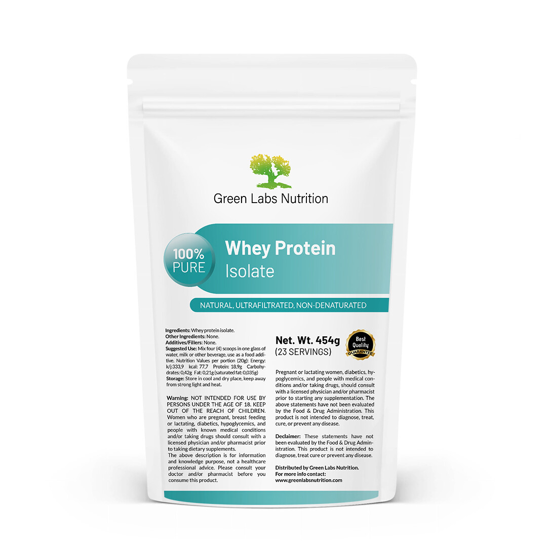 Whey Protein Isolate WPI 90% Pure Powder – Unflavored, High