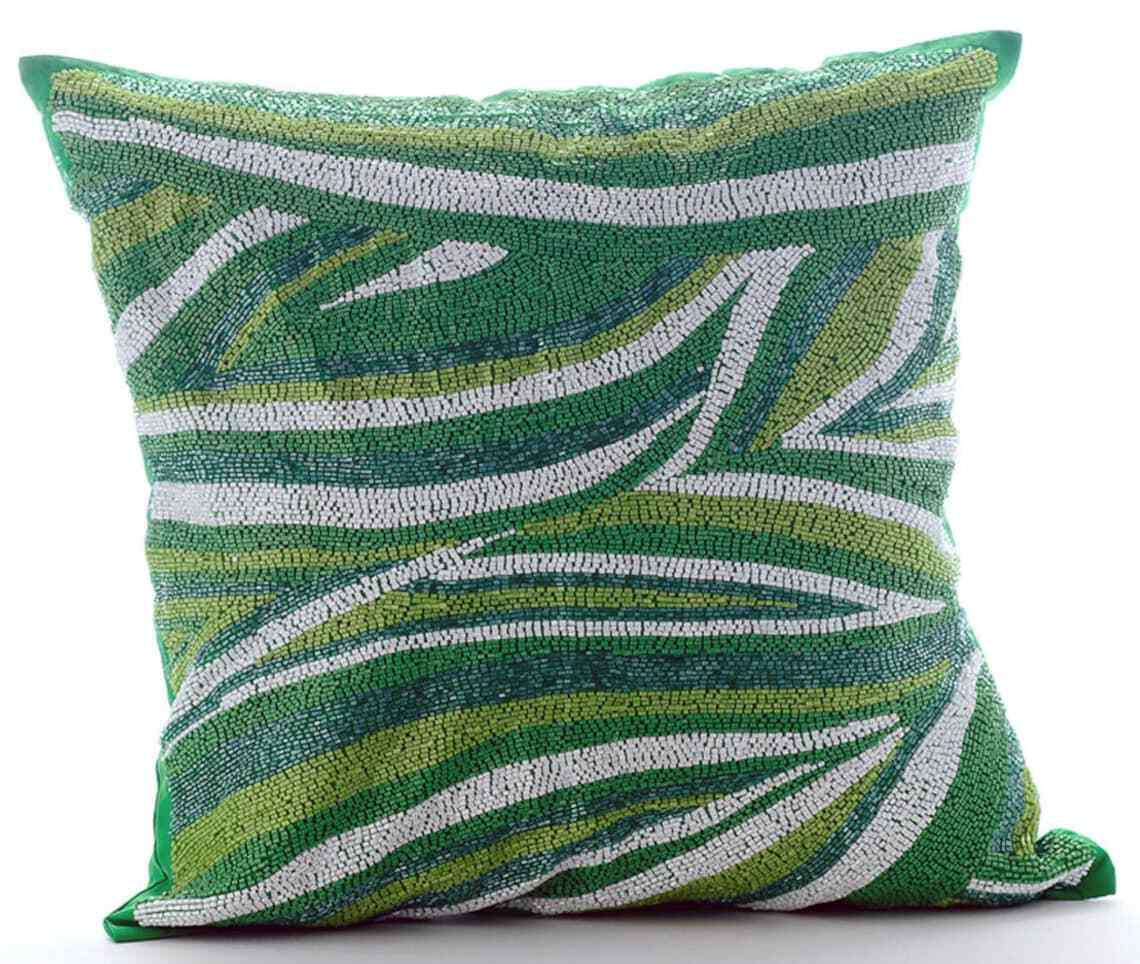 Square Sofa Cushion Cover Green 16
