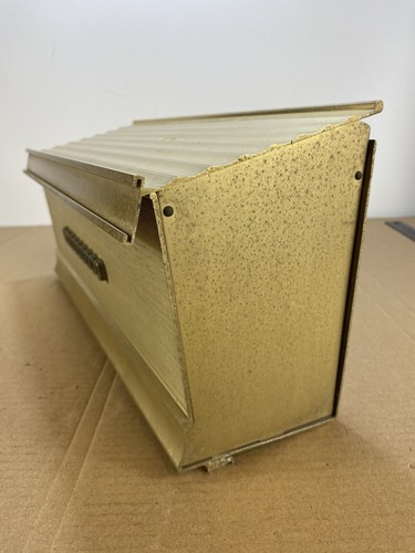 Vintage 50s 60s 70s 80s Anodized Aluminum Wall Mount Mail Box Mid Century Retro - Picture 3 of 11