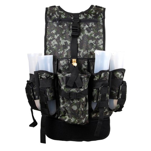 GXG Tactical Vest with Pod and Tank Holder -Digi Camo Green ** FREE SHIPPING ** - Picture 2 of 5