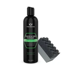 TriNova Plastic Trim Restorer Shines  Darkens Worn Out Plastic Rubber  Effective