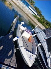 2001 barca Tecnofiber 450 Johnson 737 2 tempi 40cv 
