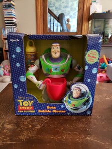 Classic NEW Disney Pixar Toy Story Buzz Bubble Blower Vintage
