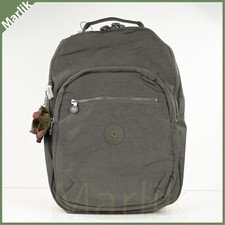 Mochila grande Kipling Seoul genuina verde campo KI1206 con protección para computadora portátil, NUEVA