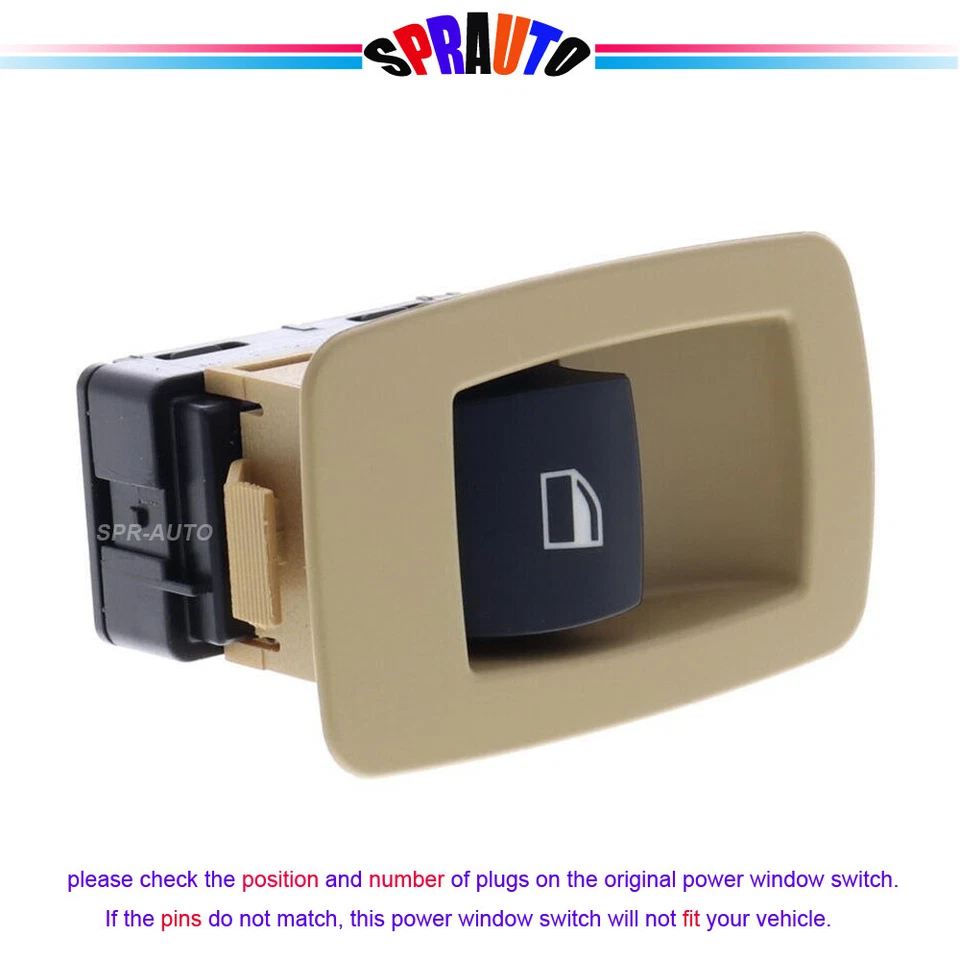 Interruptor de ventana eléctrica lado pasajero para BMW 335D 335I 335XI M3 X5 X6 V20730162  Foto 4 de 4