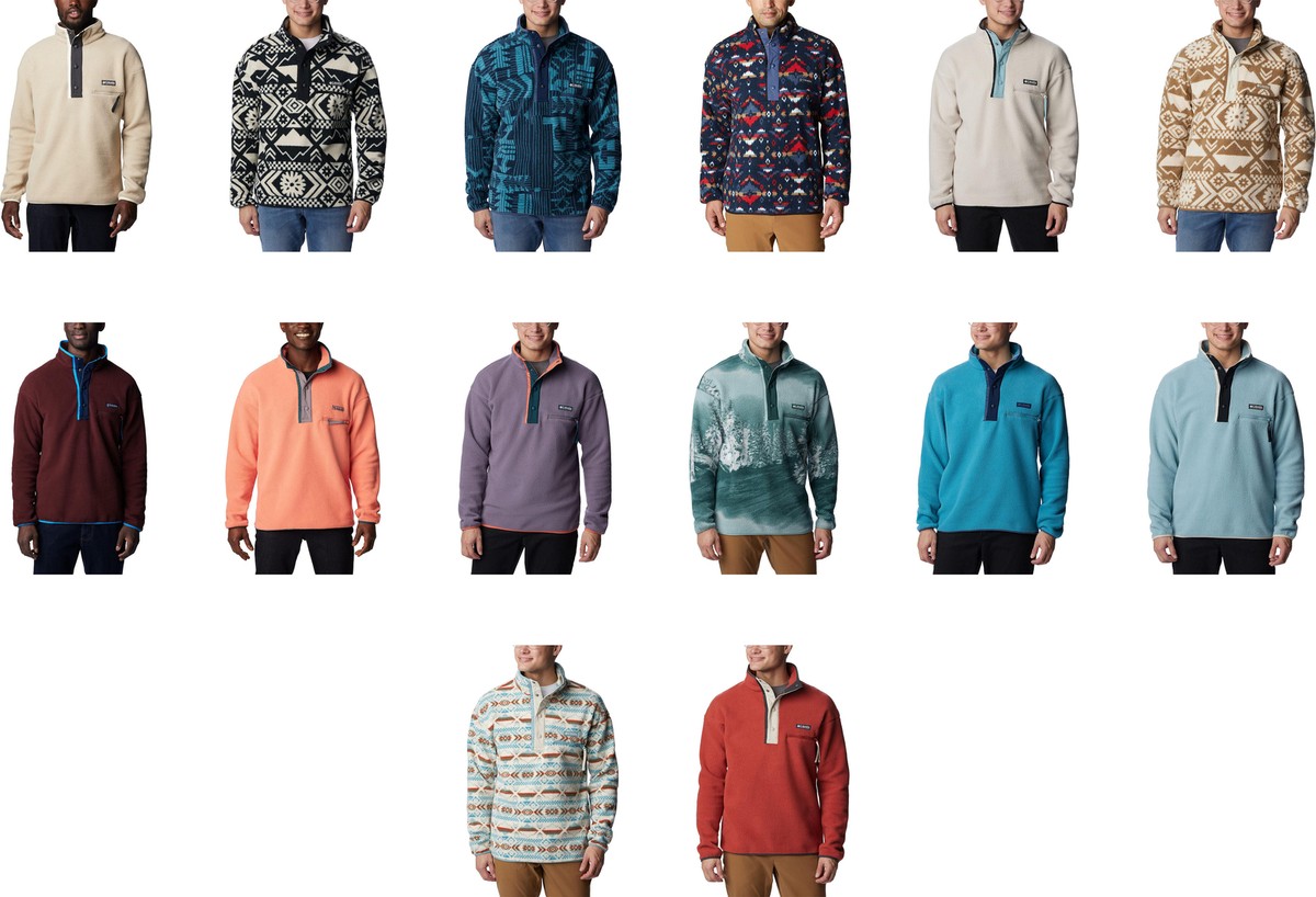 Columbia Men's Helvetia Half Snap Fleece Pullover Jacket | eBay