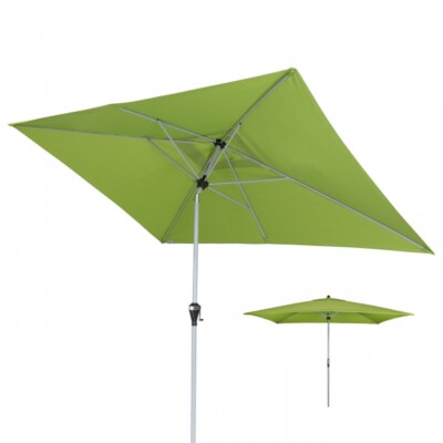Doppler Kurbelschirm Active Auto Tilt 300x200cm Mast 38mm Knicker Fresh Green