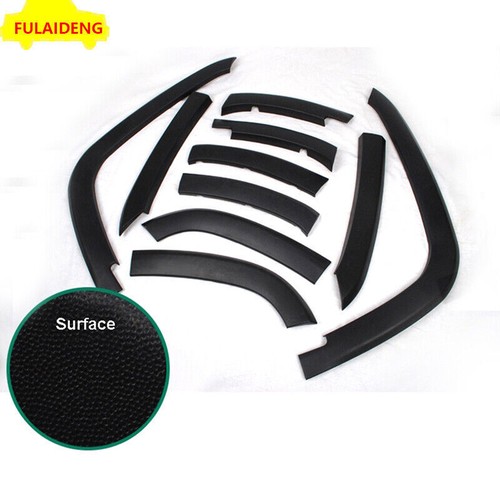 Kit de destellos de guardabarros negro ABS para Jeep Compass 2011-2016 cubierta de arco de rueda - Imagen 5 de 9
