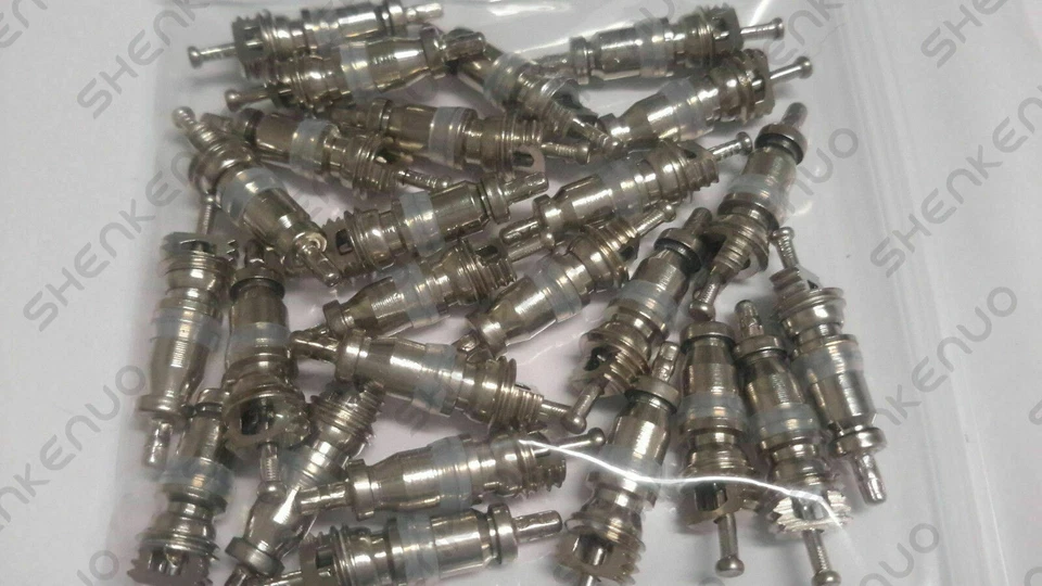 25 white A/C Valve Core AC Schrader Valves FOR R134A lot of 50 shrader valves - Imagem 4 de 4