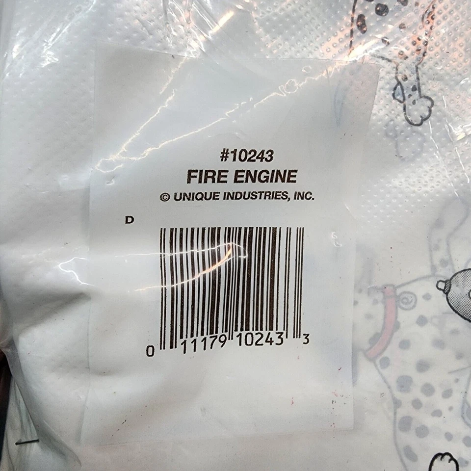 Cubierta de mesa de plástico dálmata camión de bomberos 54" X 84" 137 cm X 213 cm Foto 4 de 4