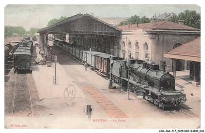 AUTO-AGRP17-0785-34 - BEZIERS - Der Bahnhof - Verkauft im Zustand - Zug