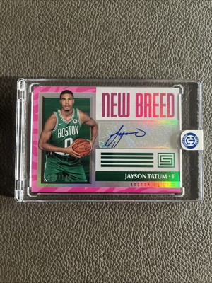 2017-18 Panini Status - New Breed Jayson Tatum #NB-JYT Pink /149 (AU, RC)