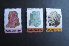 Mineralien, Afrika, Zambia, Motiv , Michel 269-271,siehe Bilder