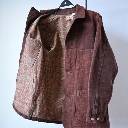 SUGAR CANE multicolor slub brown denim engineer jacket made in Japan, size 38 - Picture 15 of 22
