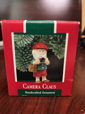 Hallmark Camera Claus Ornament 1989 Santa Photographer QX546-5 MIB