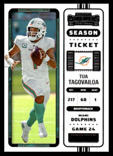 2022 Panini Contenders Tua Tagovailoa #79 Miami Dolphins Base Set Season Ticket