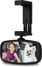 Baby Car Mirror - Easily Monitor Babies  Pets with Wide Field of View, Rear Fac