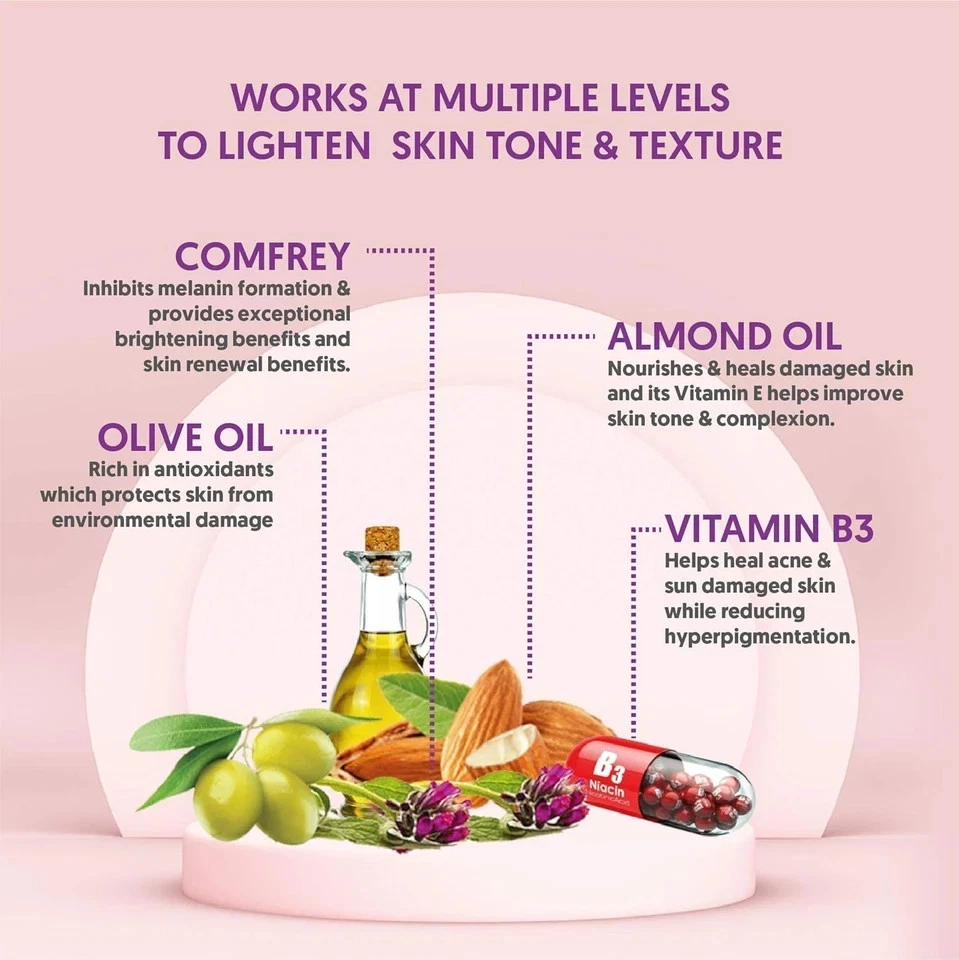 Crema de noche blanqueadora de piel VLCC Snigdha para todo tipo de piel 50 gm Foto 4 de 4