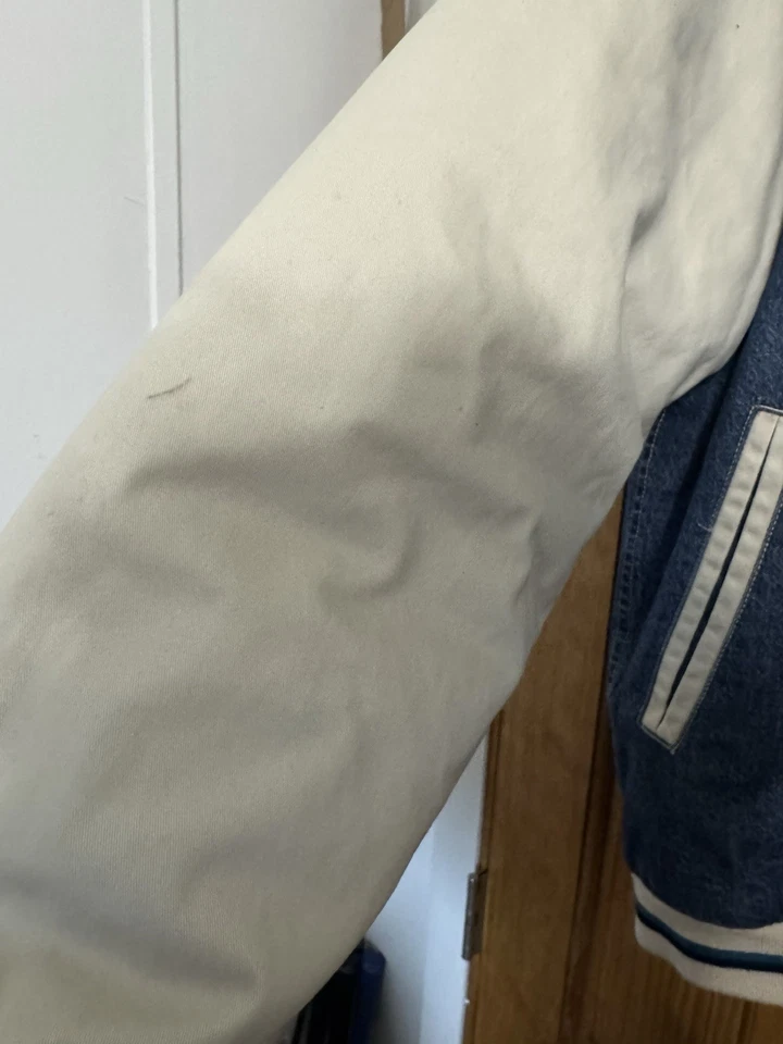 Chaqueta Universitaria Denim Disney Eeyore Vintage Años 90 Talla Grande Foto 4 de 4