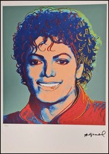 Andy Warhol * Michael Jackson * 50 x 35 cm * signed lithograph * limited # xx/125