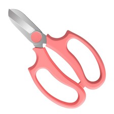 Flower Scissors Strong Floral Shears Premium Steel Garden Pruning Snip Pink
