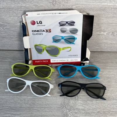 LG AG-F315 Cinema 3D Brille Party Pack für LG Cinema TV 4 Paar Brillen 